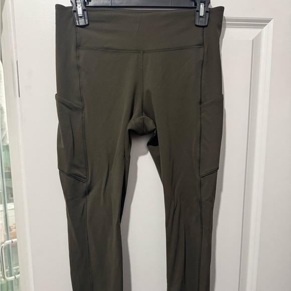 Lululemon Athletica Olive Green Leggings - Picture 1 of 5